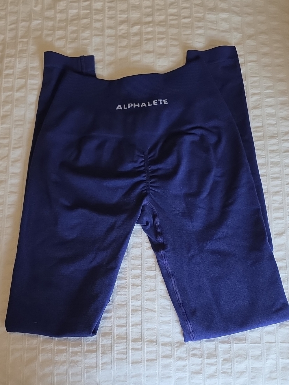 Alphalete Amplify Navy Blue High-Waisted Sculpting Leggings